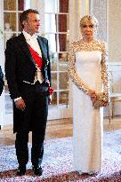 President Macron Visits Norway - Audience Before The Gala Dinner