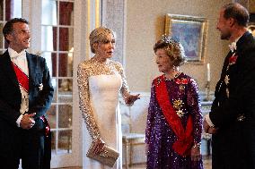 President Macron Visits Norway - Audience Before The Gala Dinner