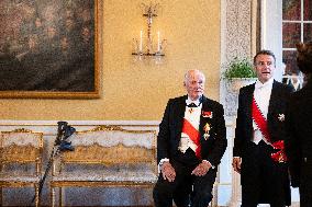 President Macron Visits Norway - Audience Before The Gala Dinner