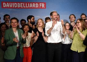 David Belliard First Campaign Meeting For The Municipal Elections - Paris
