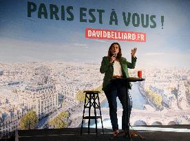 David Belliard First Campaign Meeting For The Municipal Elections - Paris