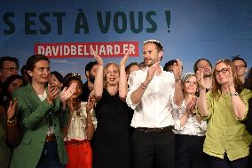 David Belliard First Campaign Meeting For The Municipal Elections - Paris