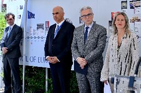 Council Of Europe Event With Alain Berset And Theodoros Rousopoulos - Strasbourg