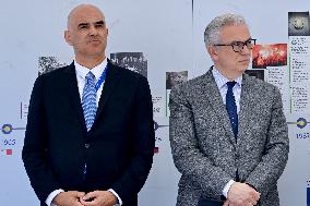Council Of Europe Event With Alain Berset And Theodoros Rousopoulos - Strasbourg