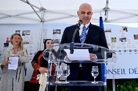 Council Of Europe Event With Alain Berset And Theodoros Rousopoulos - Strasbourg