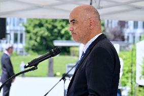 Council Of Europe Event With Alain Berset And Theodoros Rousopoulos - Strasbourg