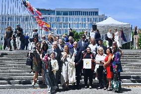 Council Of Europe Event With Alain Berset And Theodoros Rousopoulos - Strasbourg