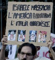 Protest March to the American Consulate - Naples