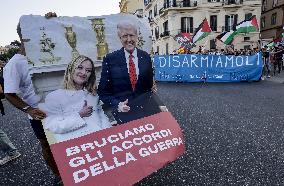 Protest March to the American Consulate - Naples