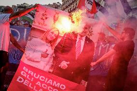 Protest March to the American Consulate - Naples