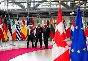Canada EU Summit in Brussels - Belgium