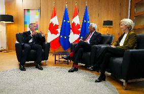 Canada EU Summit in Brussels - Belgium