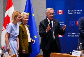 Canada EU Summit in Brussels - Belgium