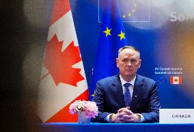 Canada EU Summit in Brussels - Belgium