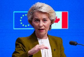 Canada EU Summit in Brussels - Belgium