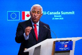 Canada EU Summit in Brussels - Belgium