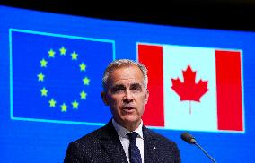 Canada EU Summit in Brussels - Belgium