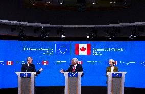 Canada EU Summit in Brussels - Belgium