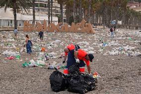 Garbage Collection After the Night of San Juan - Spain