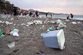 Garbage Collection After the Night of San Juan - Spain