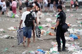 Garbage Collection After the Night of San Juan - Spain