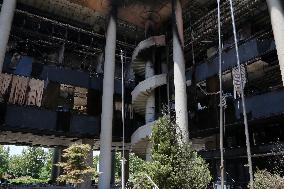 Attack on A Building of Iran's State Broadcaster IRIB - Tehran