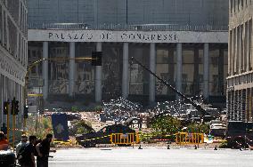 Ridley Scott Films 'The Dog Stars' in Rome - Italy