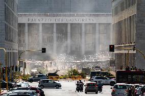 Ridley Scott Films 'The Dog Stars' in Rome - Italy