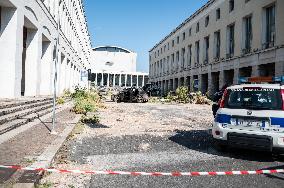 Ridley Scott Films 'The Dog Stars' in Rome - Italy