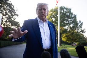 President Donald Trump Departs For NATO Summit - DC