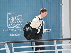 Venice, arrivals at the airport -