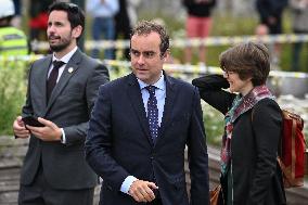 Emmanuel Macron at wreath-laying ceremony in Oslo FA