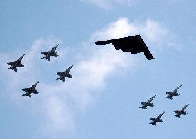 B-2 Stealth Bomber in Formation