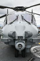 Emmanuel Macron visits the Normandie Frigate in Oslo FA