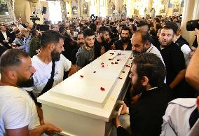Funeral Of The Church Attack Victims - Damascus