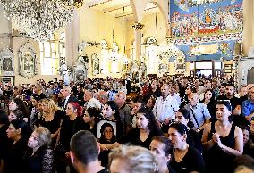 Funeral Of The Church Attack Victims - Damascus