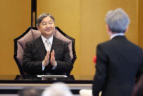 Japan emperor at art award ceremony