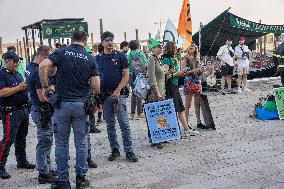 Jeff Bezos Wedding Protest - Venice