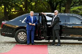 NATO Summit - Arrival of Guests for Dinner at Huis ten Bosh Palace, Den Haag, The Netherlands