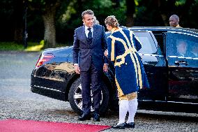 Macron Arrives for NATO Summit Dinner - The Hague