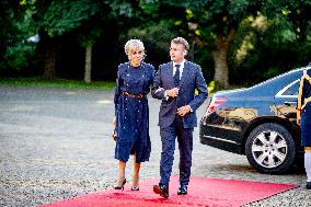 Macron Arrives for NATO Summit Dinner - The Hague