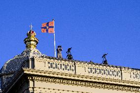 NATO Summit - Arrival of Guests for Dinner at Huis ten Bosh Palace, Den Haag, The Netherlands