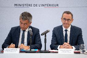 Signing of the agreement between the French government and the Professional Football League (LFP) - Paris AJ
