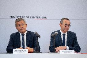 Signing of the agreement between the French government and the Professional Football League (LFP) - Paris AJ
