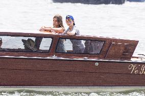 Ivanka Trump And Family Arrive At Their Hotel - Venice