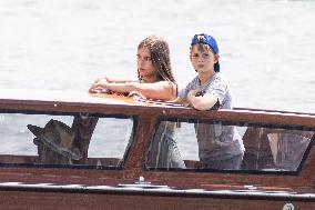 Ivanka Trump And Family Arrive At Their Hotel - Venice