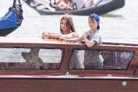 Ivanka Trump And Family Arrive At Their Hotel - Venice