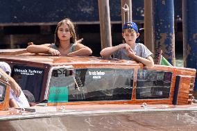 Ivanka Trump And Family Arrive At Their Hotel - Venice