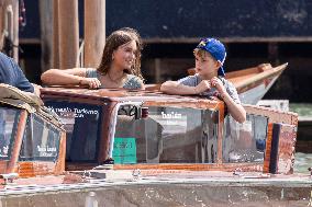 Ivanka Trump And Family Arrive At Their Hotel - Venice