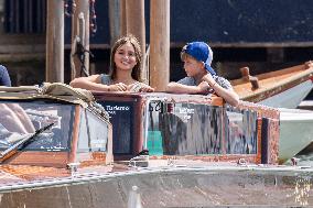 Ivanka Trump And Family Arrive At Their Hotel - Venice